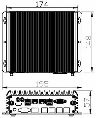 Ультракомпактный встраиваемый компьютер  C5750Z-L4 (10210U)