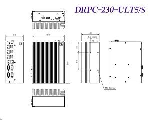 Встраиваемый компьютер на DIN-рейку DRPC-230-ULT5-i5/8G/S