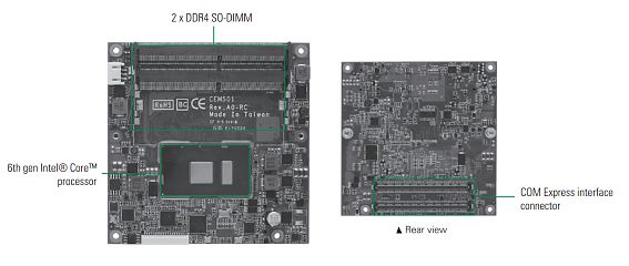 Промышленная модульная плата  CEM501PG-i3-6100U