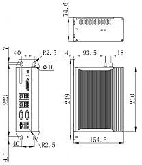 Встраиваемый компьютер на DIN-рейку NP-NNZ-J6412-JH4