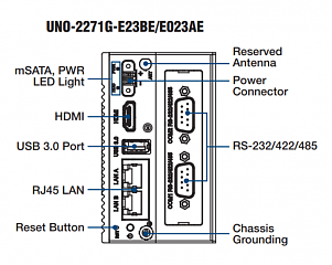 Ультракомпактный встраиваемый компьютер UNO-2271G-E23AE