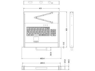 Промышленная клавиатура KBD-106TP-RU-PS/2-SEA