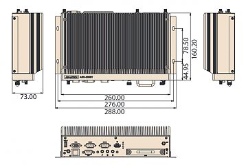 Компактный встраиваемый компьютер ARK-2250V-U0A1E