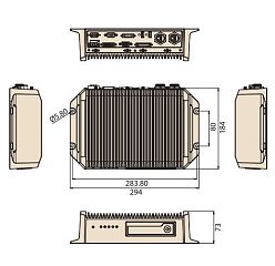 Компактный встраиваемый компьютер TREK-674-LWB7A0E