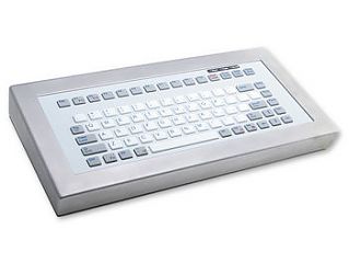 Клавиатура промышленная силиконовая TKG-083b-MGEH-PS/2-US/CYR (KG16226)  настольная, русифицированная, 83 кнопки, корпус-металл, кнопки-силикон