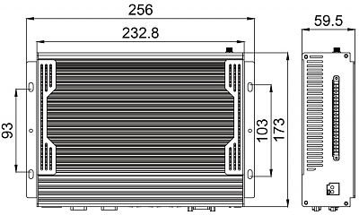 Компактный встраиваемый компьютер eBOX-3250-8500T-32G-SSD512G