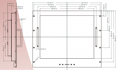 Промышленный монитор R19L300-RKM2/PAT/R/speakers