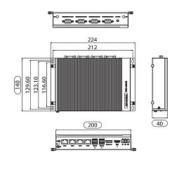 Компактный встраиваемый компьютер UNO-2484G-7331AE