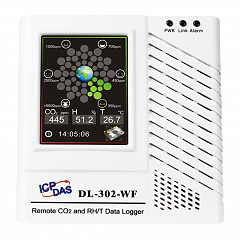 Датчик температуры, влажности, точки росы и концентрации CO2 с функцией регистрации данных DL-302-WF CR
