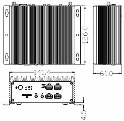 FRONT Compact Y713 i5-6200U/4GB/256GB/NoOS [FC-Y713-0001]