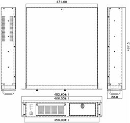 FRONT Rack I977 2U/i7-10700/16GB/512GB/NoOS [FR-I977-0001]