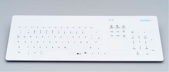 Клавиатура промышленная емкостная TKR-103-TOUCH-KGEH-VESA-WHITE-USB-US/EU (KR23211)