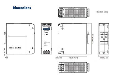 Промышленный блок питания PSD-A120W24