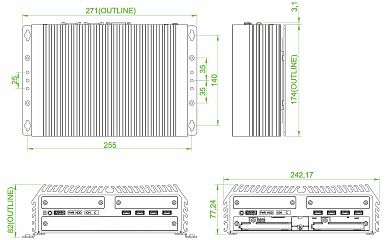 Компактный встраиваемый компьютер DX-1000