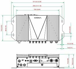 Компактный встраиваемый компьютер V2406C-WL7-CT-T