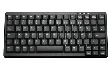 Компактная клавиатура TKL-083-KGEH-BLACK-PS/2-US/CYR