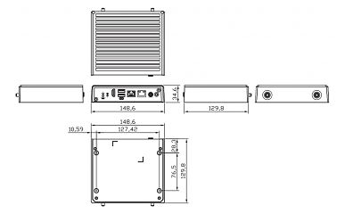Ультракомпактный встраиваемый компьютер AIE100-ONA-8GB