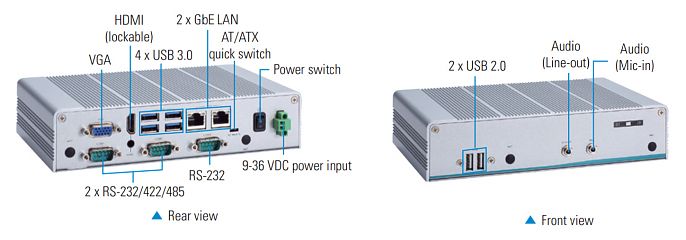 Ультракомпактный встраиваемый компьютер eBOX626-311-FL