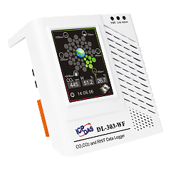 Датчик температуры, влажности, точки росы и концентрации CO/CO2 с функцией регистрации данных DL-303-WF CR