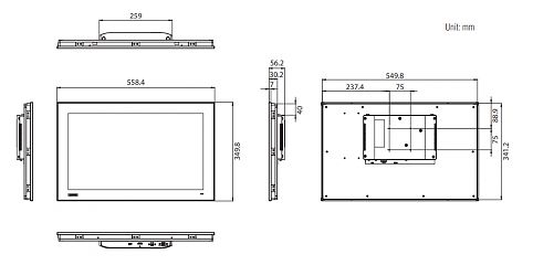 Промышленный монитор FPM-221W-P4AE