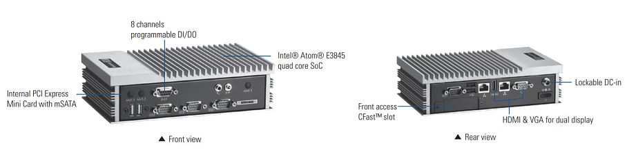 Ультракомпактный встраиваемый компьютер eBOX620-841-FL-DC-E3845