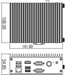 Ультракомпактный встраиваемый компьютер eBOX560-512-FL-DC-3965U
