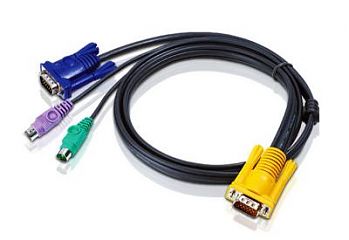 Кабель KVM Cable PS/2 - 5M D-Sub 15 pin to VGA, PS/2 Keyboard / Mouse Cable