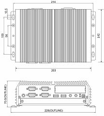 Компактный встраиваемый компьютер DI-1000-i7