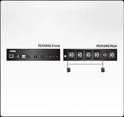 Устройство распределения электропитания PE4104G 1U 10A 4ports Switch Only PDU