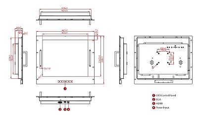 Промышленный монитор R19L300-RKM2/PAT/U