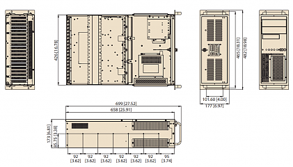 Промышленный компьютерный корпус IPC-623BP-1KZC