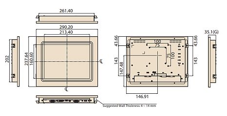 Промышленный монитор IDS-3210G-50XGA1