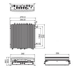 Компактный встраиваемый компьютер nROK 7251-7A