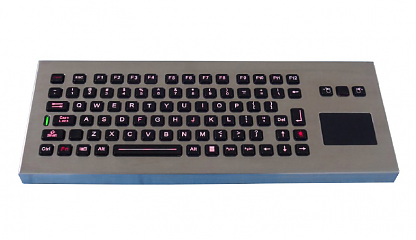 Промышленная клавиатура K-TEK-M380TP-FN-DT-BL-US/RU-USB