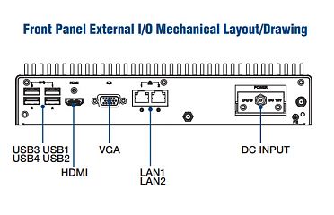 Компактный встраиваемый компьютер ARK-2250L-U3A2