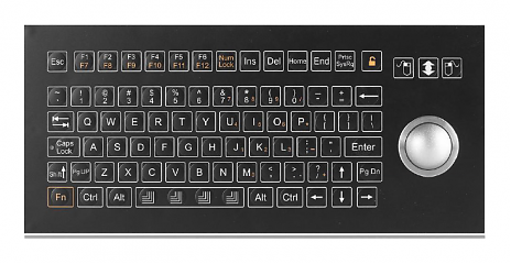 Промышленная клавиатура K-TEK-D333-OTB-FN-SW-B-US/RU-USB