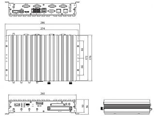 Компактный встраиваемый компьютер VTC 6210-BK