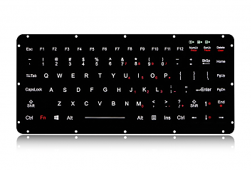 Промышленная клавиатура K-TEK-M270-FN-MS-BL-US/RU-USB