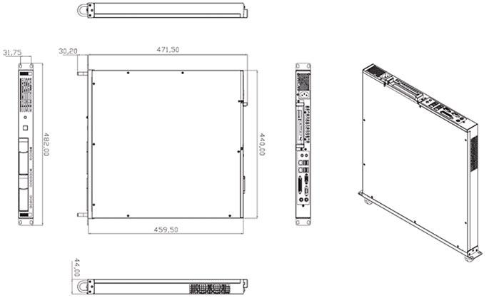 Axiomtek IPC121 - промышленный компьютер высотой 1U