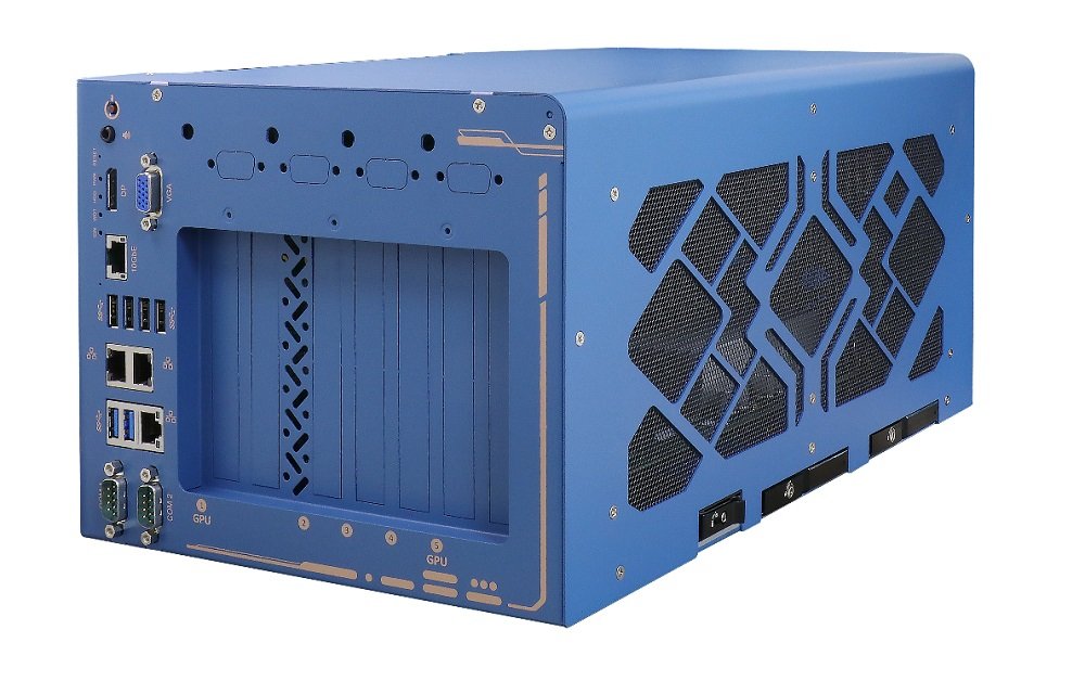 Многослотовый промышленный компьютер Nuvo-10208GC с поддержкой видеокарт RTX 40-ой серии