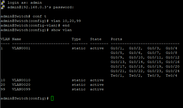 Настройка VLAN на коммутаторах Инзер и Инзер-М Настройка VLAN на коммутаторах Инзер и Инзер-М