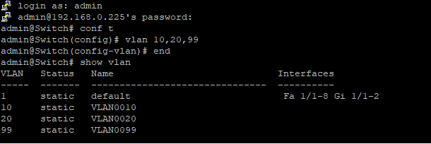 Настройка VLAN на коммутаторах Инзер и Инзер-М Настройка VLAN на коммутаторах Инзер и Инзер-М